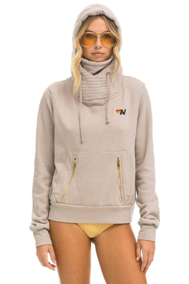 Ninja Pullover Hoodie 8211 Sand WomenMen Aviator Nation Hoodies