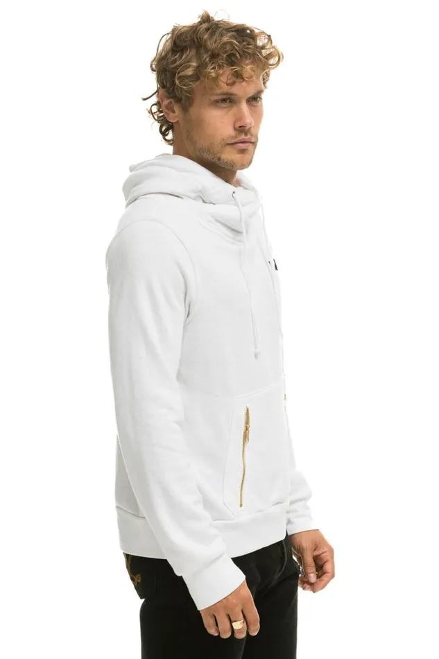Ninja Pullover Hoodie 8211 White WomenMen Aviator Nation Hoodies