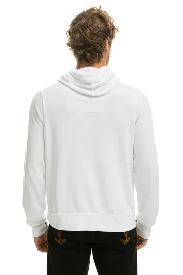 Ninja Pullover Hoodie 8211 White WomenMen Aviator Nation Hoodies