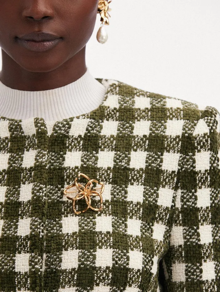 O Flower Brooch Gold Women Oscar De La Renta Brooches and Hair Accessories O Flower Brooch Gold Women Oscar De La Renta Brooches and Hair Accessories