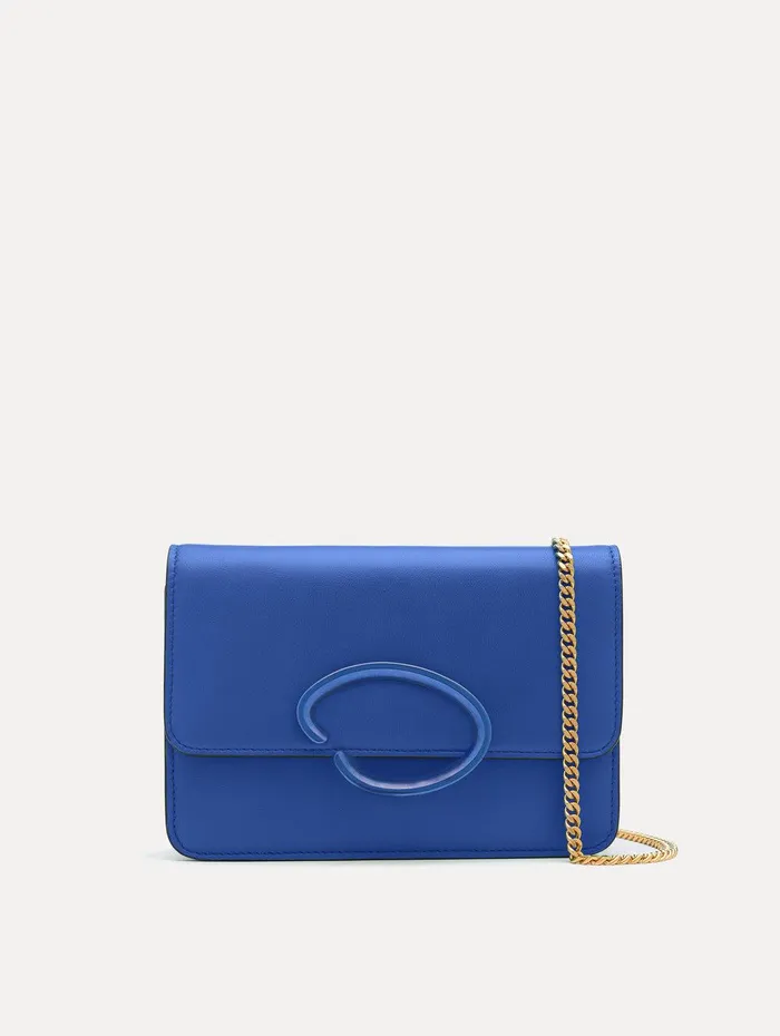 O Pochette Blue Women Oscar De La Renta Handbags