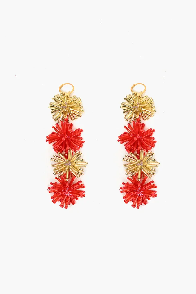 Omnia Beaded Earrings Women Small Accessories America and Beyond