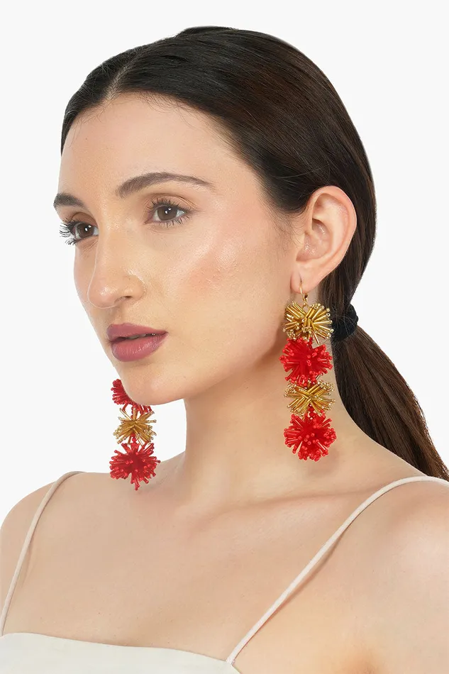 Omnia Beaded Earrings Women Small Accessories America and Beyond