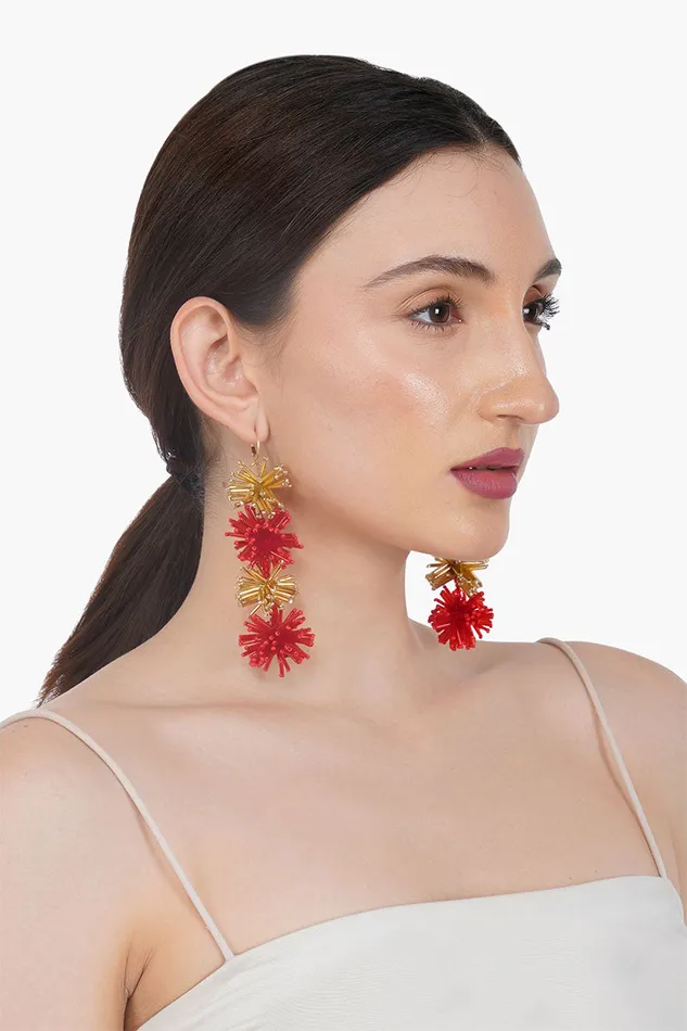 Omnia Beaded Earrings Women Small Accessories America and Beyond