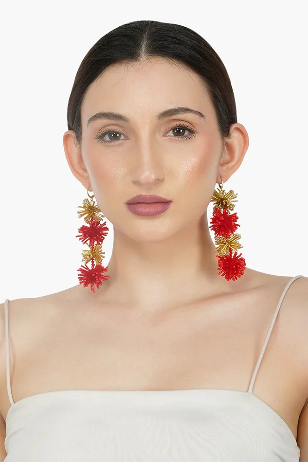 Omnia Beaded Earrings Women Small Accessories America and Beyond
