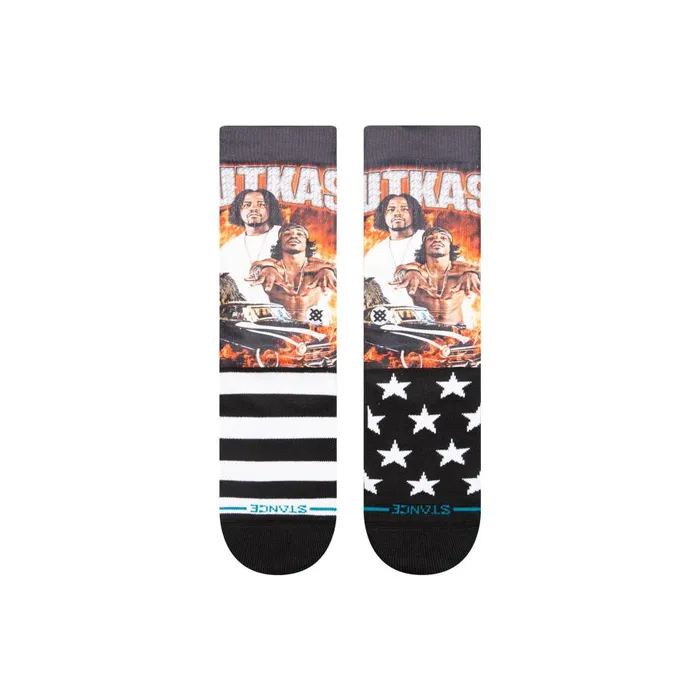 Outkast X Stance Stankonia Poly Crew Socks Black MenWomen Stance Crew