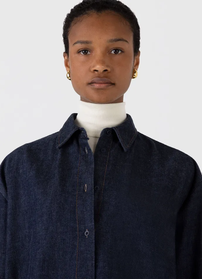 Oversized Denim Shirt Mid Wash Denim Women Shirts and Blouses ussunspel Oversized Denim Shirt Mid Wash Denim Women Shirts and Blouses ussunspel