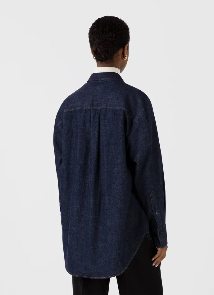 Oversized Denim Shirt Mid Wash Denim Women Shirts and Blouses ussunspel Oversized Denim Shirt Mid Wash Denim Women Shirts and Blouses ussunspel