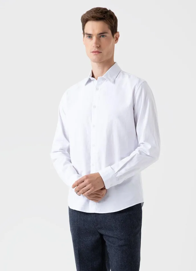 Oxford Shirt White Men SUNSPEL Shirts