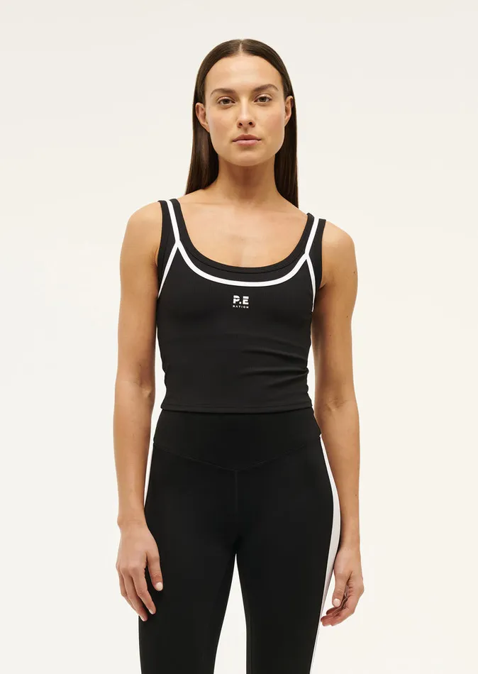 PE Nation Tanks Women FORWARD TANK IN BLACK