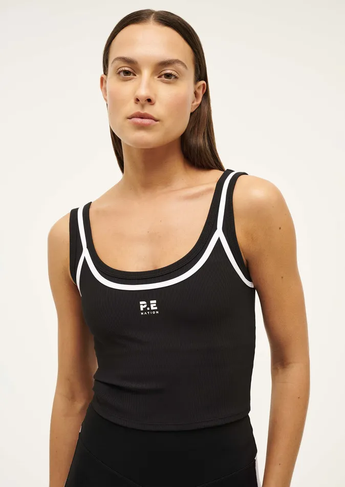 PE Nation Tanks Women FORWARD TANK IN BLACK
