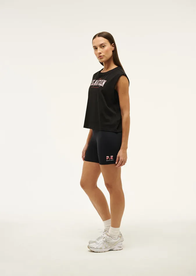 PE Nation Tanks Women FULL OUT TANK IN BLACK
