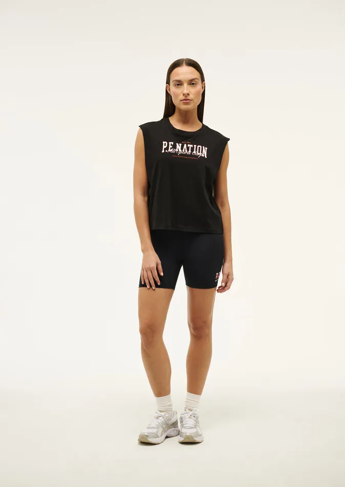 PE Nation Tanks Women FULL OUT TANK IN BLACK