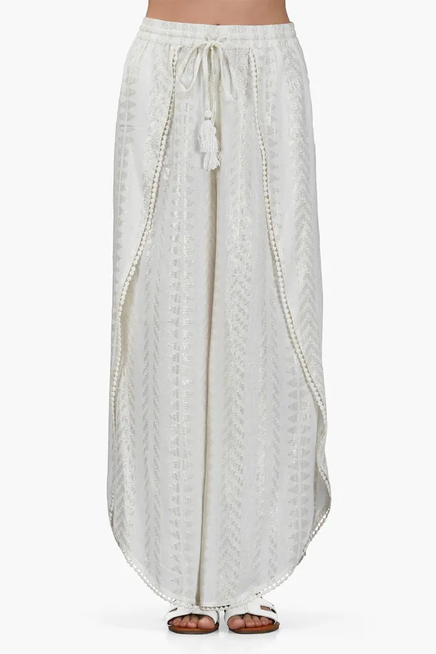 Pants America and Beyond Women Golden Pearl Lurex Wrap Pants