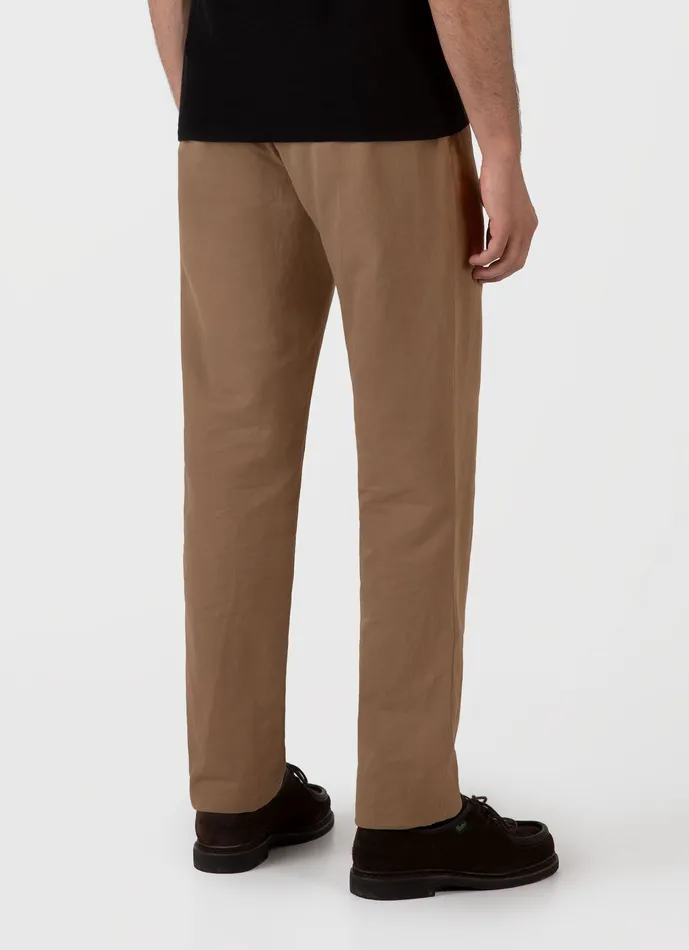 Pants Cotton Linen Trouser Dark Tan 8211 ussunspel Men Pants Cotton Linen Trouser Dark Tan 8211 ussunspel Men
