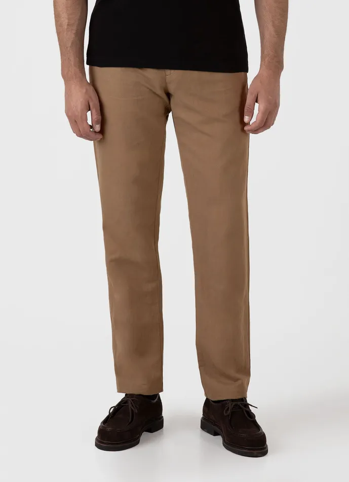 Pants Cotton Linen Trouser Dark Tan 8211 ussunspel Men Pants Cotton Linen Trouser Dark Tan 8211 ussunspel Men