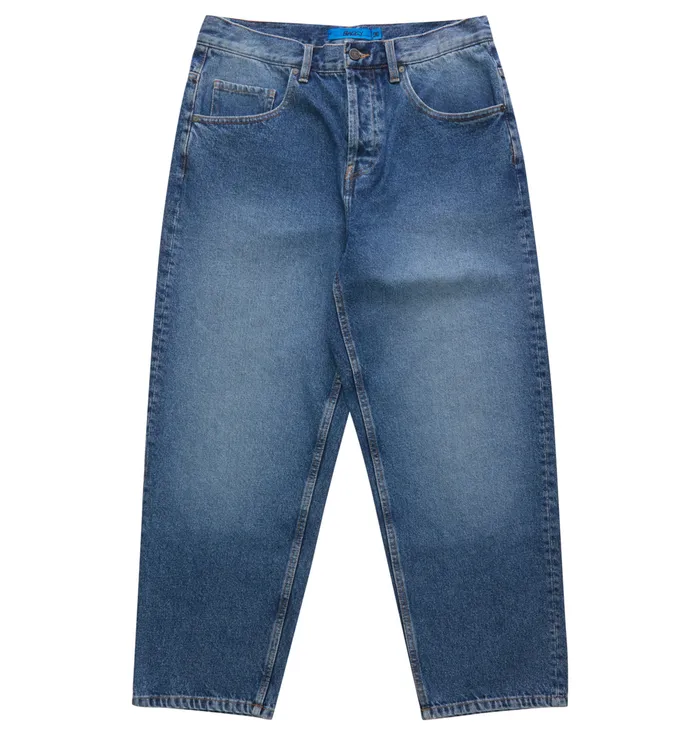 Pants Men DC Shoes Worker Baggy Jeans medium indigo