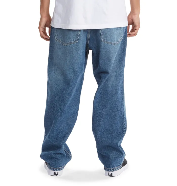 Pants Men DC Shoes Worker Baggy Jeans medium indigo