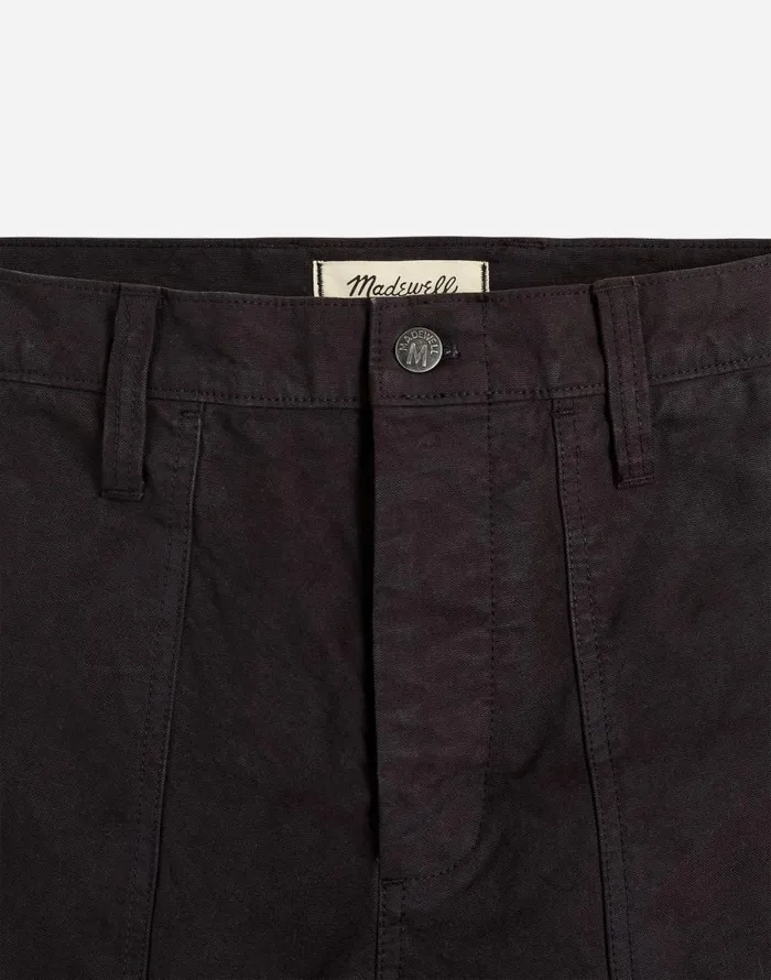 Pants Men Madewell Relaxed Straight Workwear Pants Black Coal