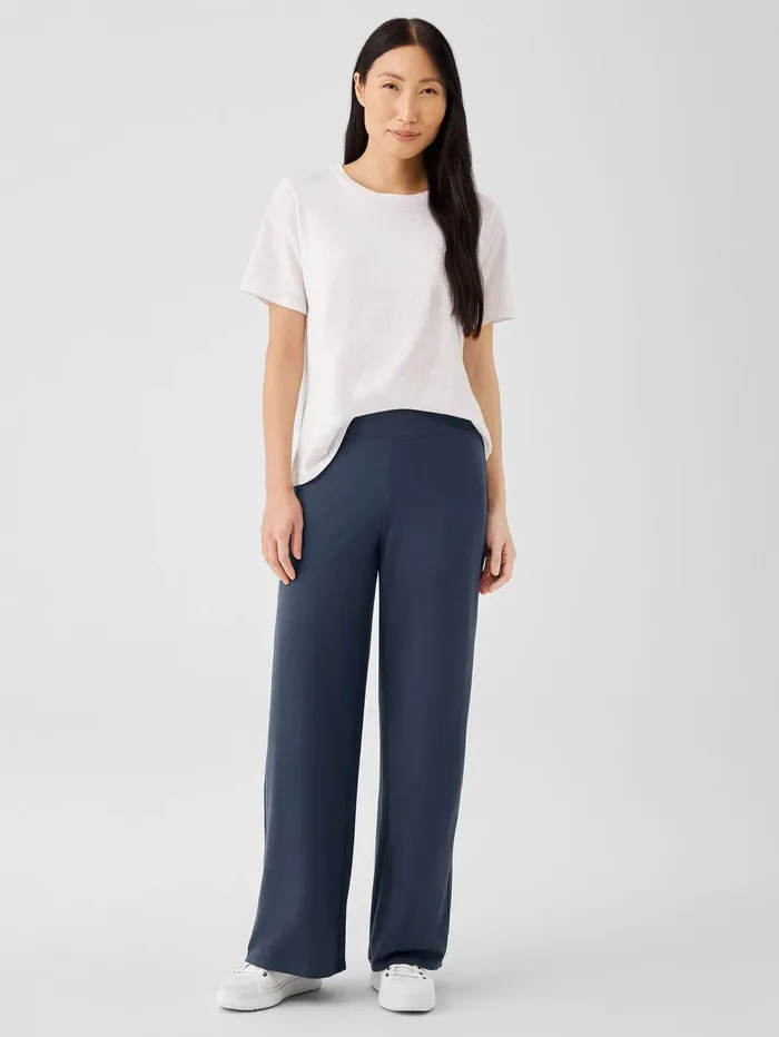 Pants Shorts and Jumpsuits Women Eileen Fisher Pima Cotton Stretch Jersey WideLeg Pant Ocean Pants Shorts and Jumpsuits Women Eileen Fisher Pima Cotton Stretch Jersey WideLeg Pant Ocean