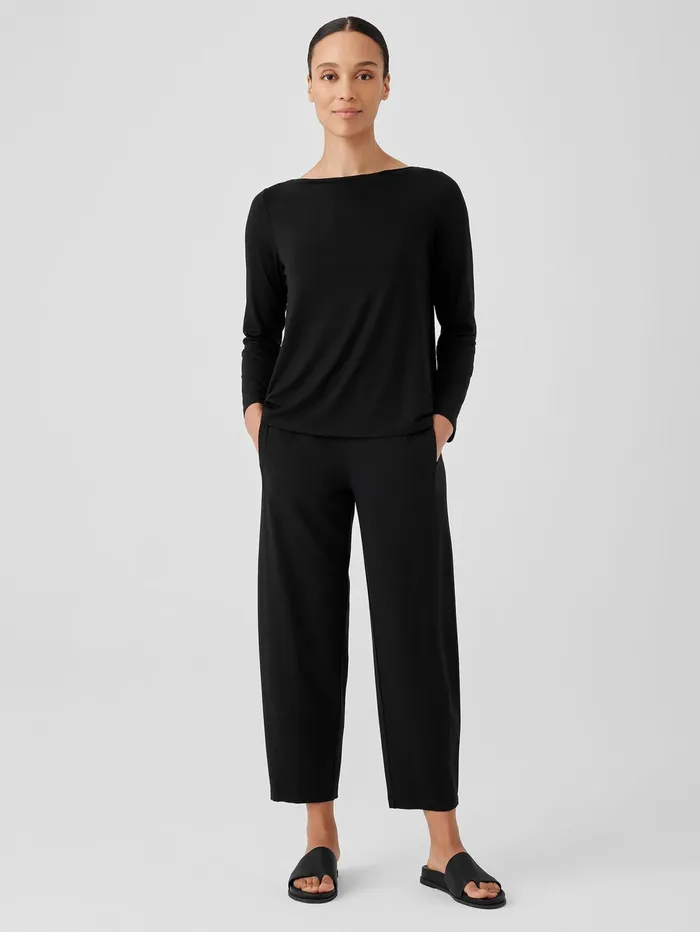 Pants Shorts and Jumpsuits Women Eileen Fisher Stretch Jersey Knit Lantern Pant Black Pants Shorts and Jumpsuits Women Eileen Fisher Stretch Jersey Knit Lantern Pant Black
