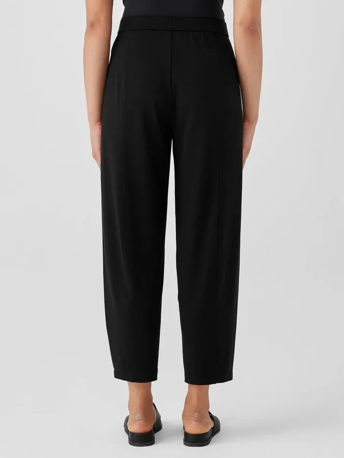 Pants Shorts and Jumpsuits Women Eileen Fisher Stretch Jersey Knit Lantern Pant Black