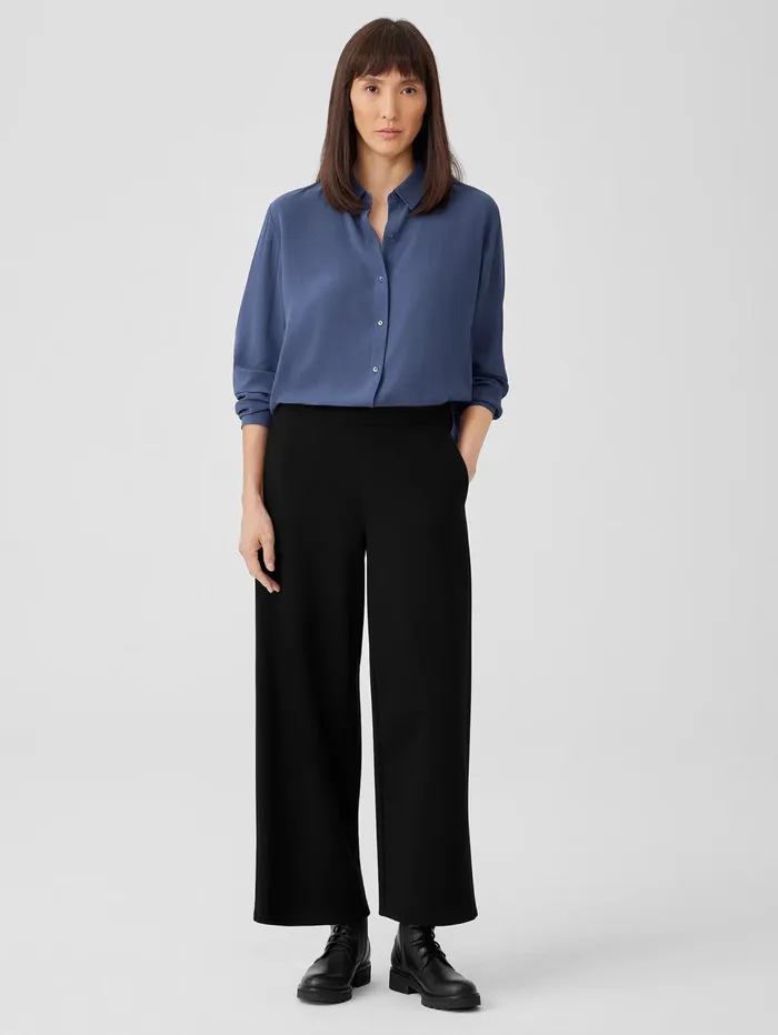 Pants Shorts and Jumpsuits Women Eileen Fisher Washable Flex Ponte WideLeg Pant Black Pants Shorts and Jumpsuits Women Eileen Fisher Washable Flex Ponte WideLeg Pant Black