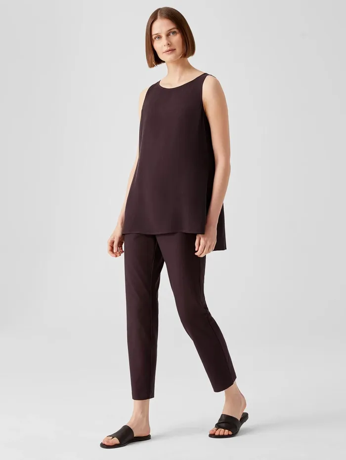 Pants Shorts and Jumpsuits Women Eileen Fisher Washable Stretch Crepe Slim Ankle Pant Cassis Pants Shorts and Jumpsuits Women Eileen Fisher Washable Stretch Crepe Slim Ankle Pant Cassis