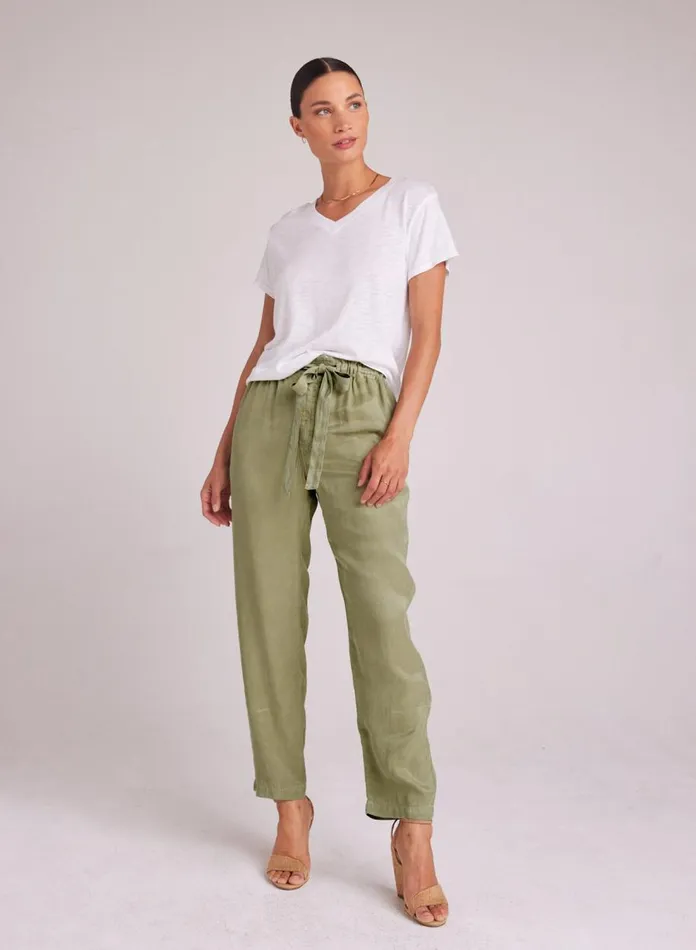 Pants Women Bella Dahl Rose Easy Trouser 8211 Dried Herb