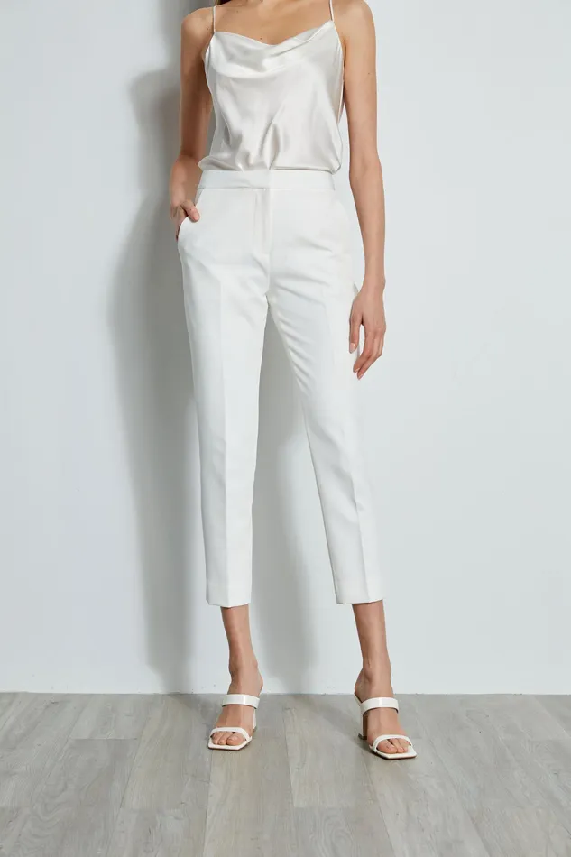 Pants Women Elie Tahari Slim Zip Pant Sky White