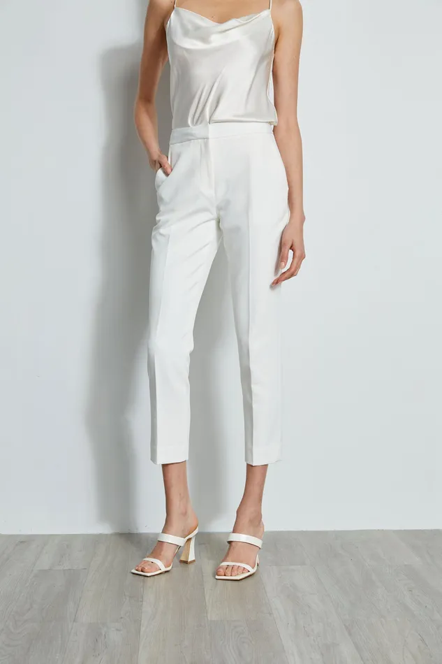 Pants Women Elie Tahari Slim Zip Pant Sky White