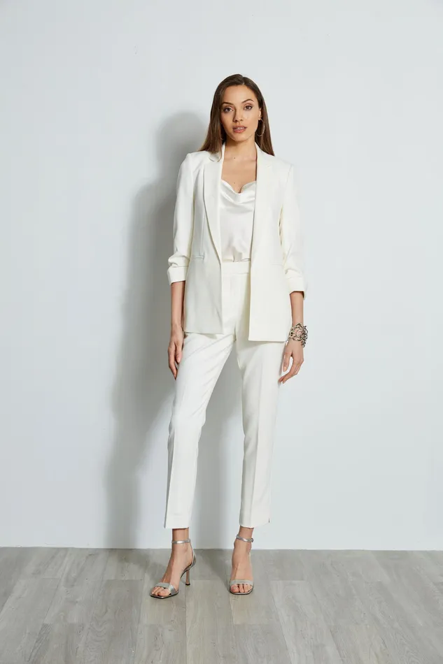 Pants Women Elie Tahari Slim Zip Pant Sky White