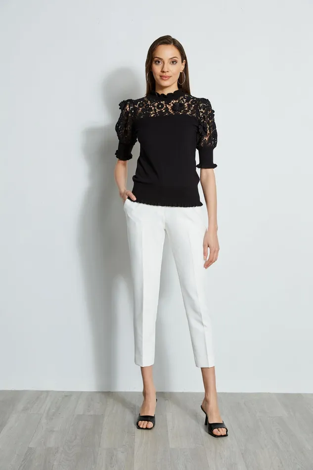 Pants Women Elie Tahari Slim Zip Pant Sky White
