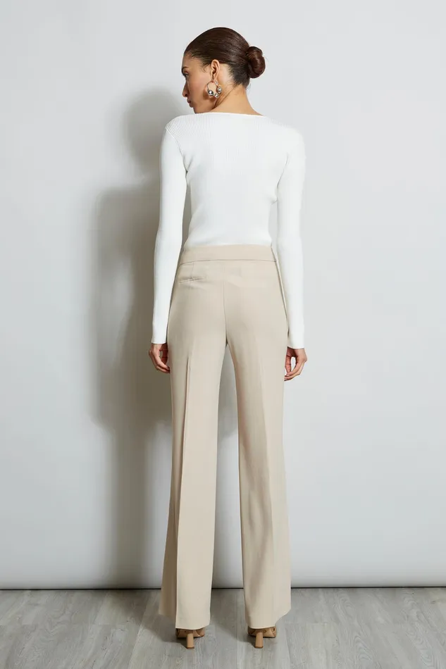 Pants Women Elie Tahari Slit Button Pant ISLAND SAND