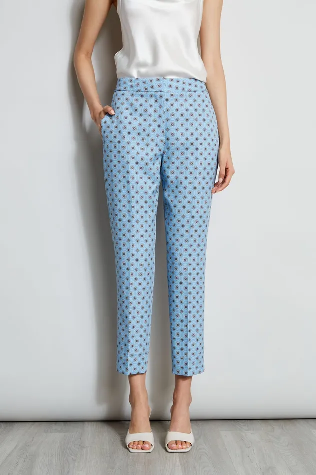 Pants Women Elie Tahari Sun Print Pant SUN BLUE PRINT