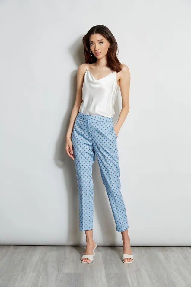 Pants Women Elie Tahari Sun Print Pant SUN BLUE PRINT