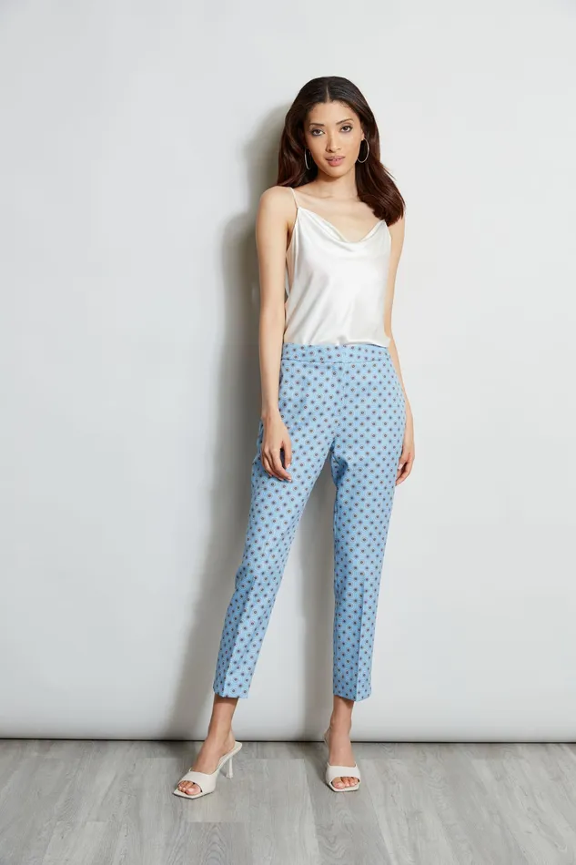 Pants Women Elie Tahari Sun Print Pant SUN BLUE PRINT