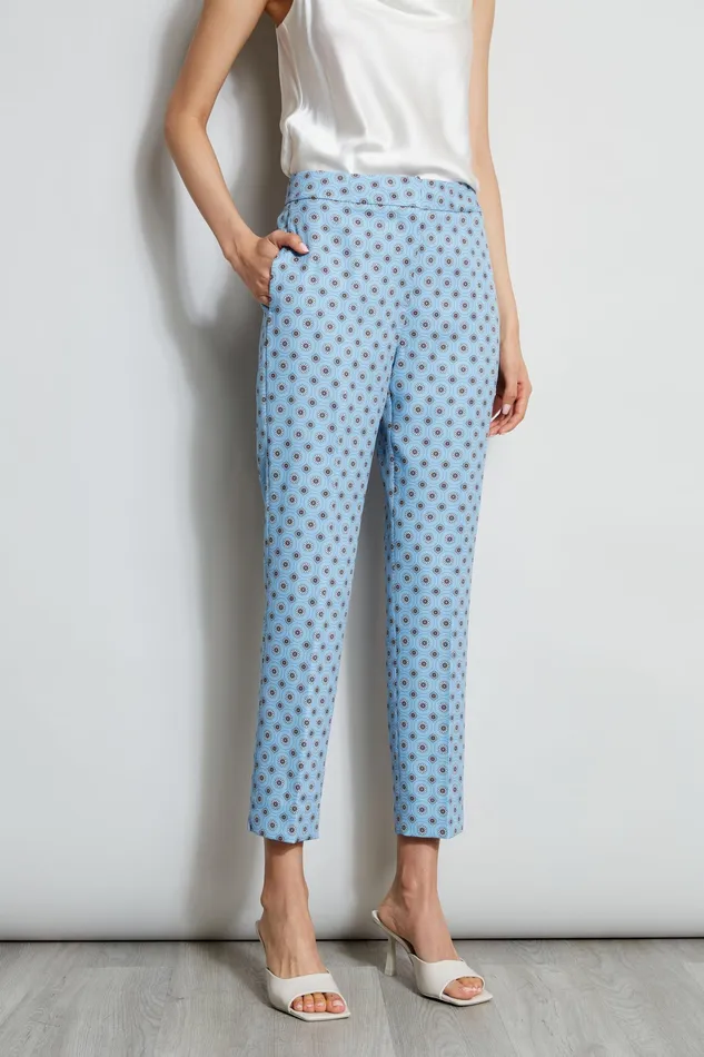 Pants Women Elie Tahari Sun Print Pant SUN BLUE PRINT