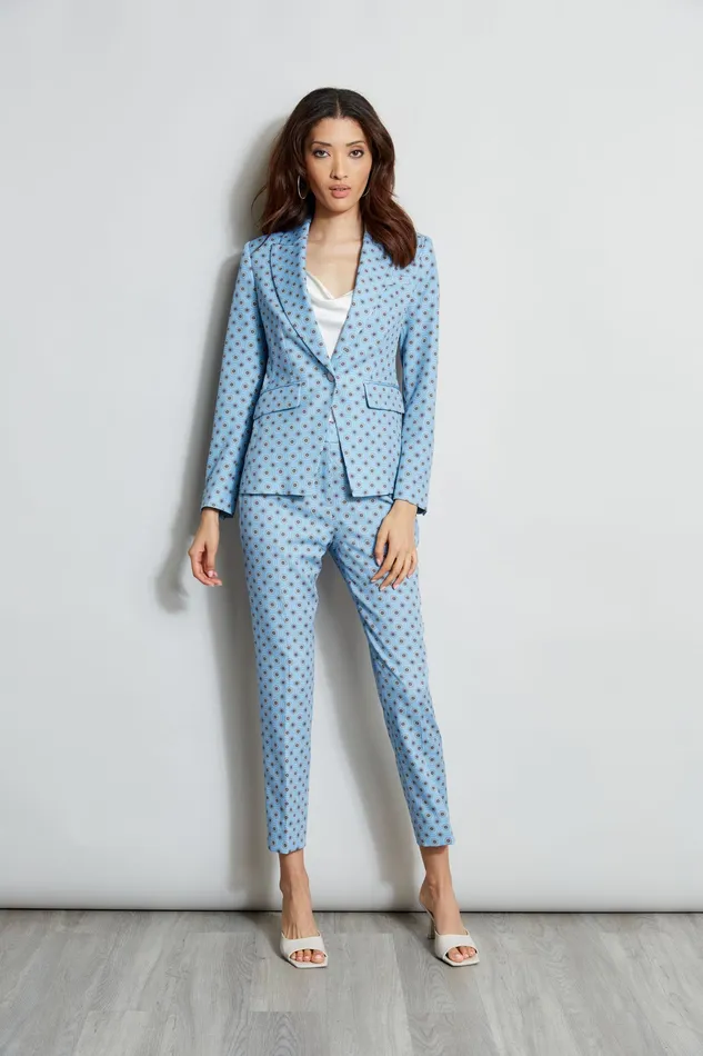 Pants Women Elie Tahari Sun Print Pant SUN BLUE PRINT