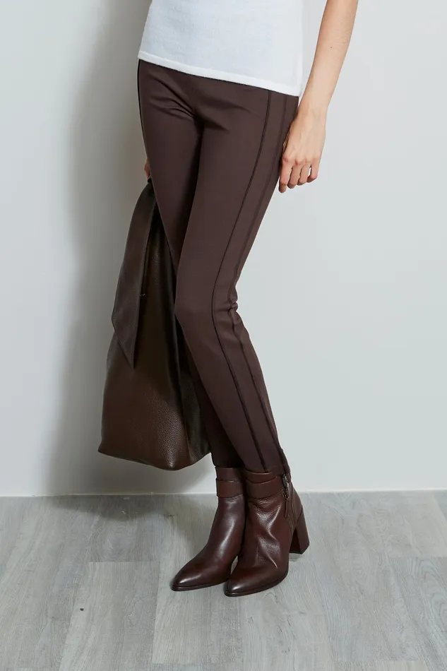 Pants Women Elie Tahari Track Stripe Legging ESPRESSO