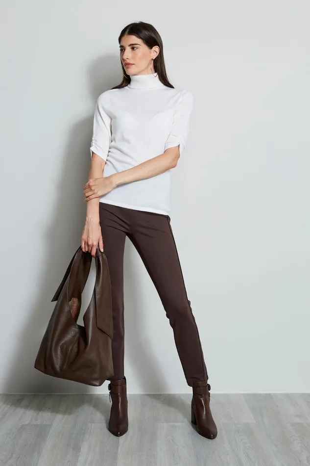 Pants Women Elie Tahari Track Stripe Legging ESPRESSO