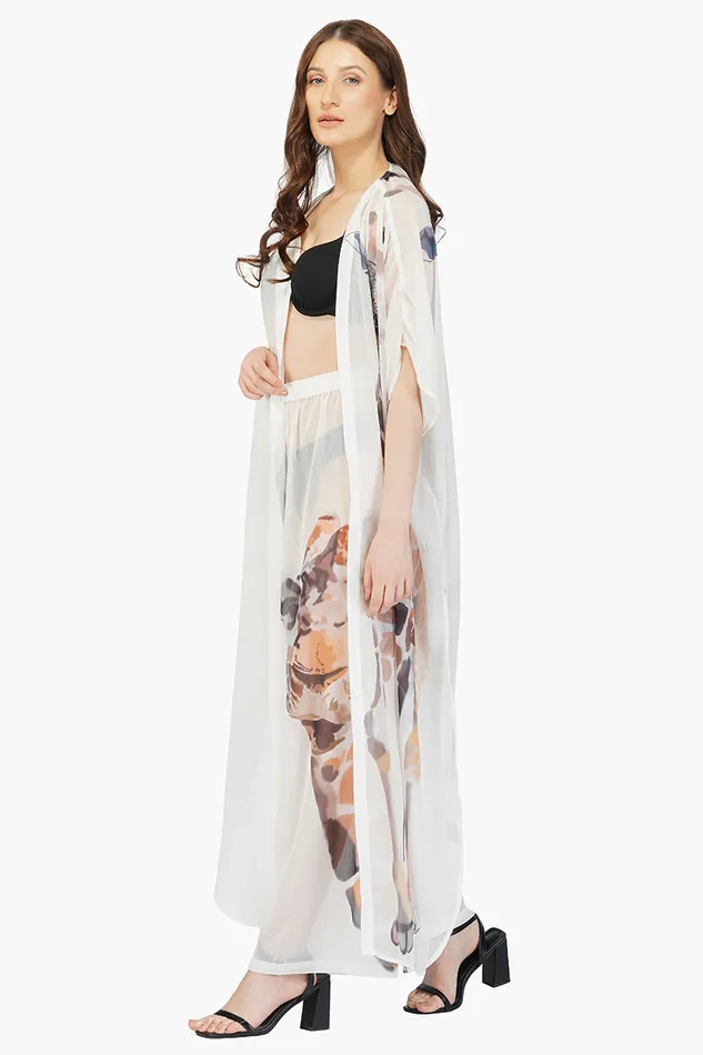 Pants Women Giraffe Chiffon Cover Up Pants America and Beyond
