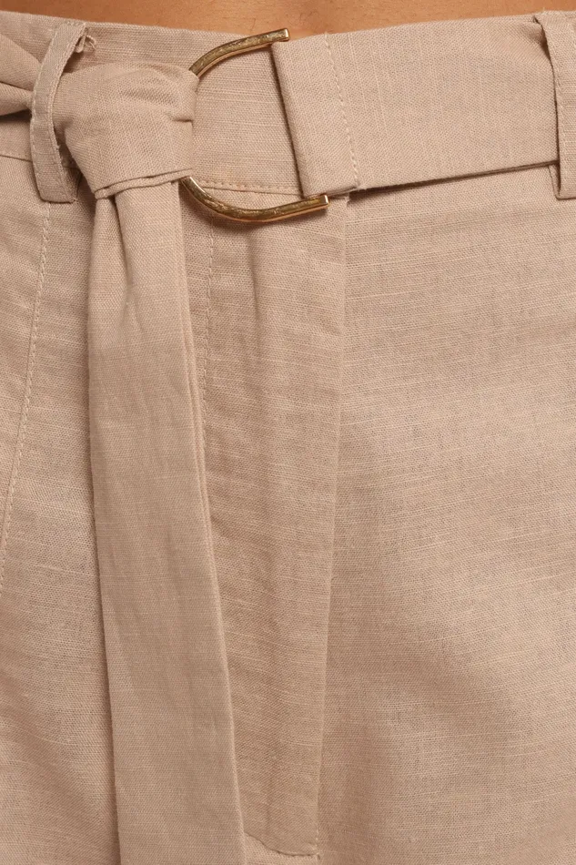 Pants Women Petal and Pup Sadie Wide Leg Pant Oatmeal