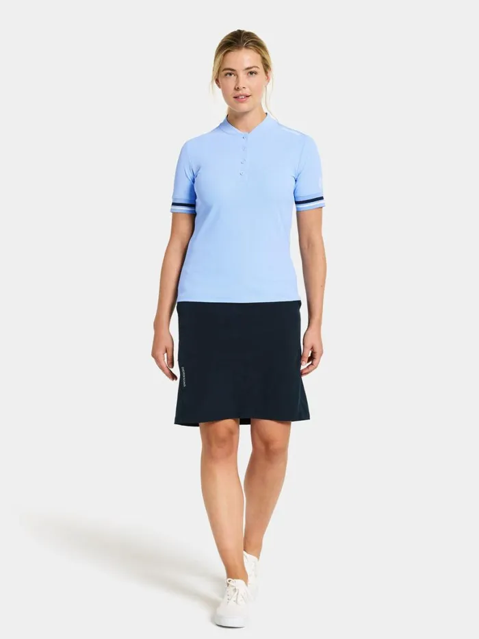 Patty Polo Sea Blue Women Didriksons Tshirts