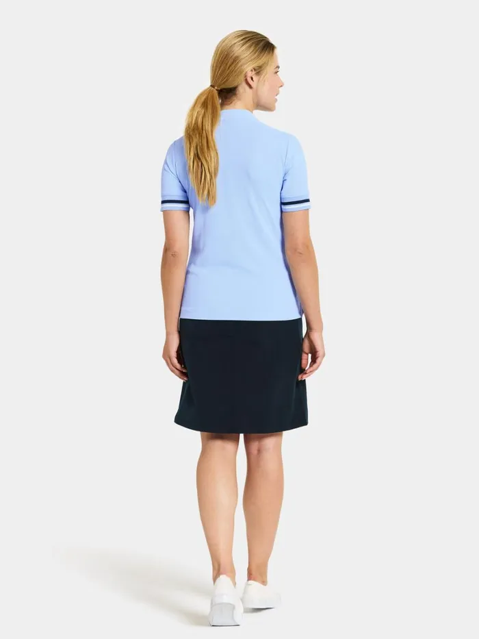 Patty Polo Sea Blue Women Didriksons Tshirts