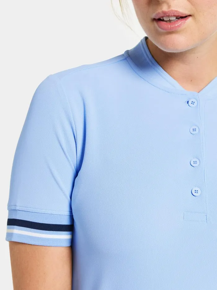 Patty Polo Sea Blue Women Didriksons Tshirts