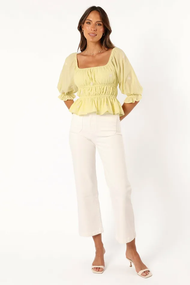 Petal and Pup Blouses and Shirts Women Hope Top Lime