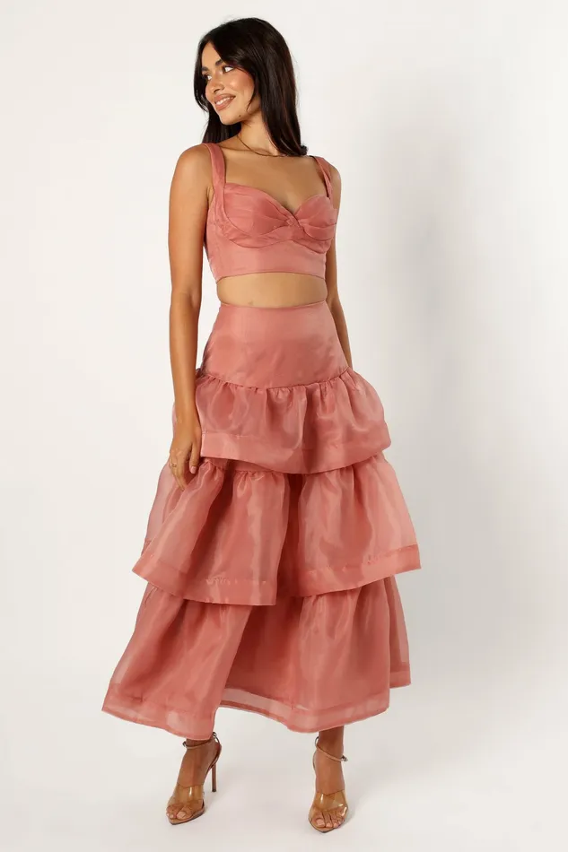 Petal and Pup Florence Skirt Set Dusty Rose Women Matching Sets