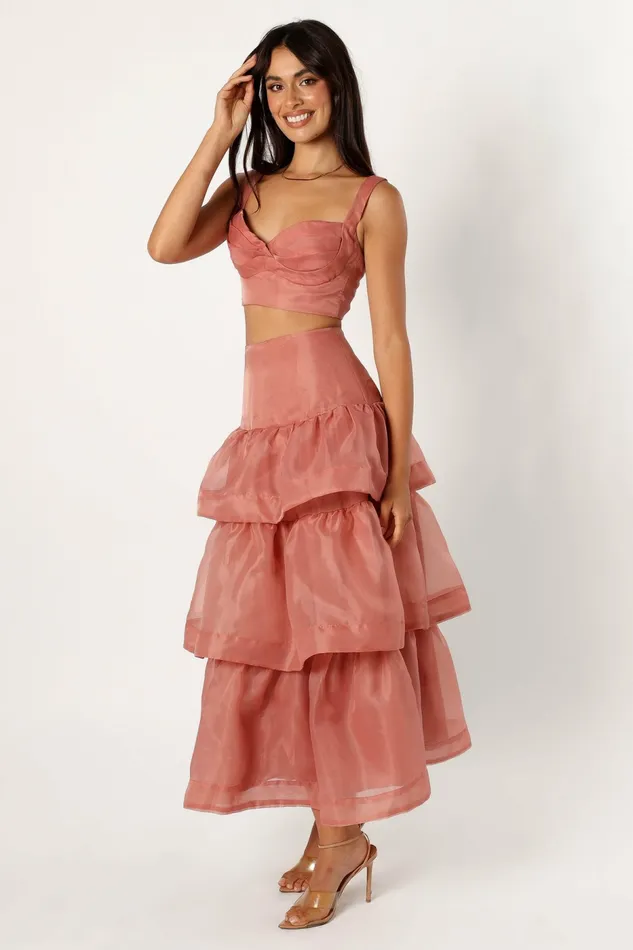 Petal and Pup Florence Skirt Set Dusty Rose Women Matching Sets