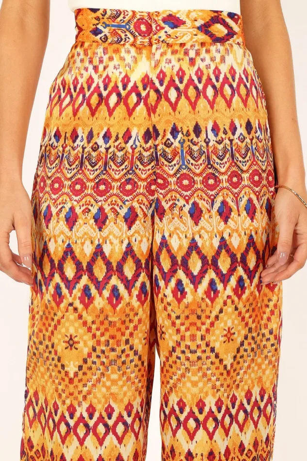 Petal and Pup Marigold Wide Leg Pants Tan Women Pants